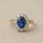 Celestial Sapphire Halo Ring