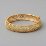 Golden Empress Filigree Bangle