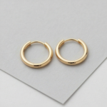 Petite Gold Huggie Hoops