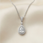 Teardrop Diamond Drop Pendant