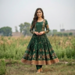 Emerald Aura Anarkali Gown