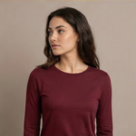 Maroon Long-sleeve T-shirt