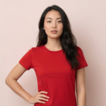 Red Crew neck T-shirt