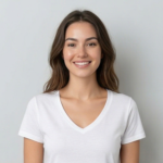 White V-neck T-shirt